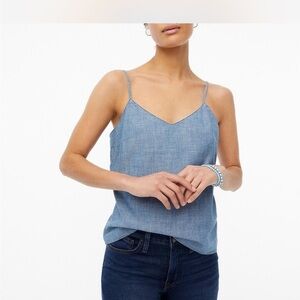 J. Crew Light Blue chambray denim Camisole Top